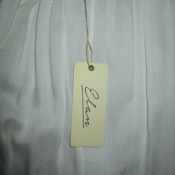 ELAN WhitWide Sleeve Pullover Blouse OS NWT - Picture 6 of 10